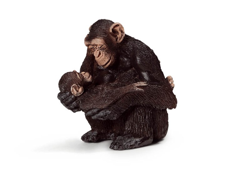 Schleich 14679 Schimpansen-Weibchen mit Baby