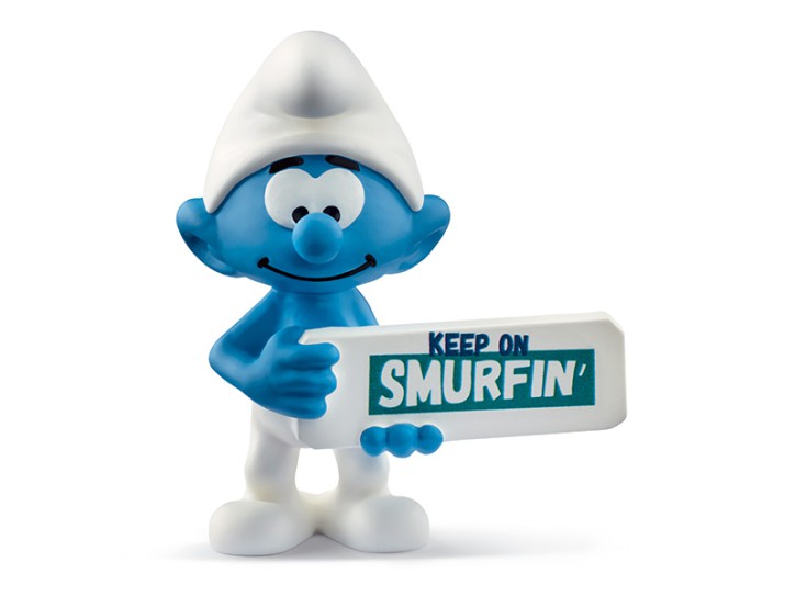 Schleich 20843 Schlumpf Smurfin Schild