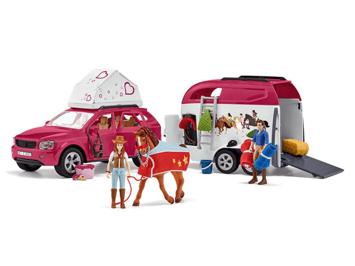 Schleich 42535 Auto und Pferdeanhänger