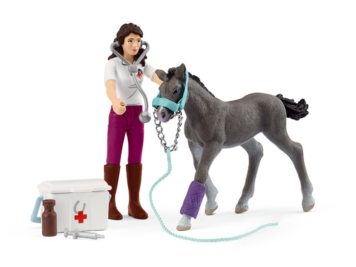 Schleich 42752 Mrs. Kramer mit Fohlen