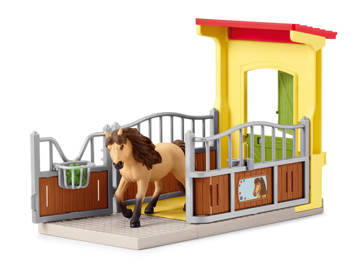 Schleich 42609 Ponybox mit Islandpferd Hengst