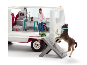 Schleich 42370 Mobile Tierärztin mit Hannoveraner Fohlen